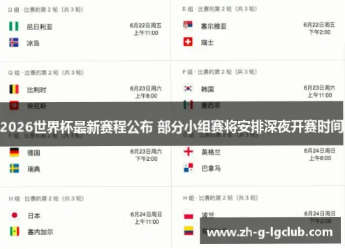 世界杯报道 赛程｜世界杯报道赛程时间表为何总在深夜？